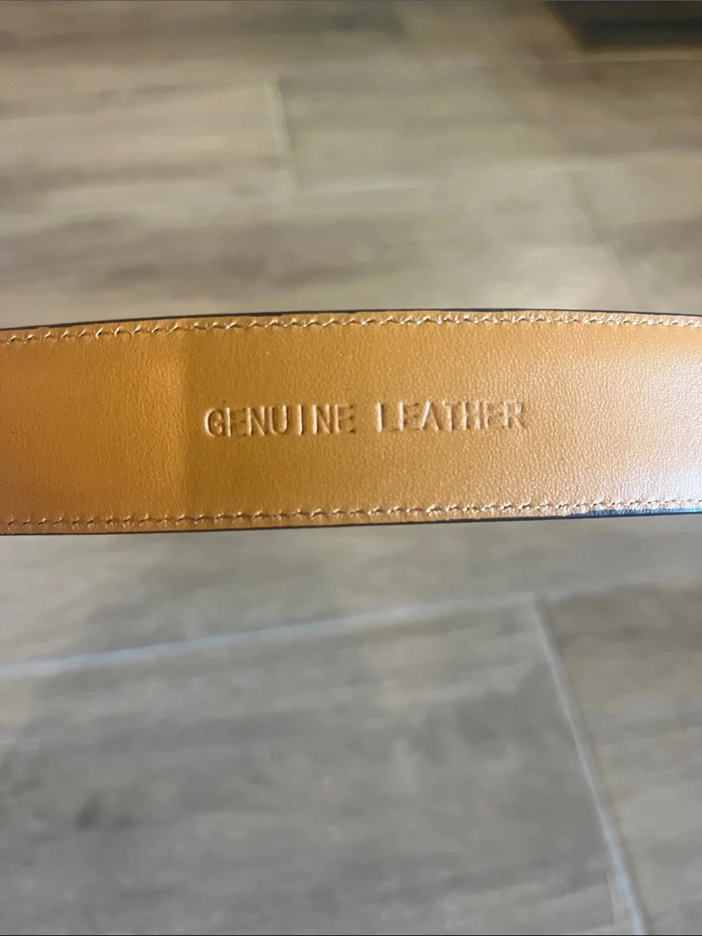 Polo by Ralph Lauren Black Leather Belt with Silver Buckle